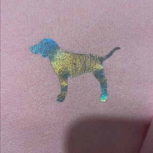 Pink by vs sweater hoodie zipper sweater worn once or twice